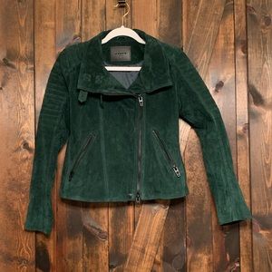 Blank NYC crop suede moto jacket